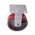 6 Inch Fixed PU Cast Iron Caster